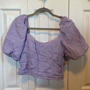 zara puff sleeve top